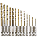 Geschliffenes Titan-HSS-Bohrer-Set für Metall